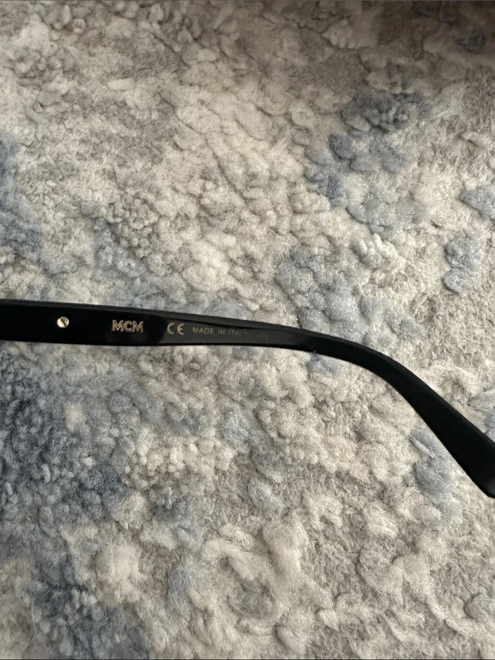 MCM Black Cat-Eye Sunglasses with Brown Monogram Case